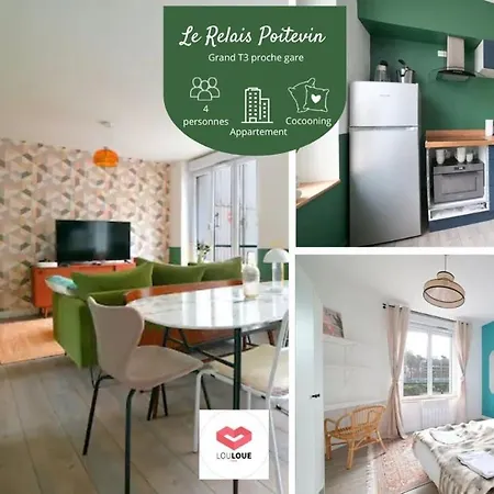Appartement Le Relais Poitevin - Grand T3 Proche Gare *